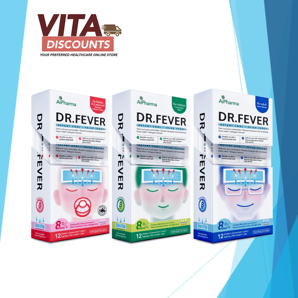 Aipharma Dr.Fever Adult / Children / Babies One Box (12's) [Exp 08/2027]