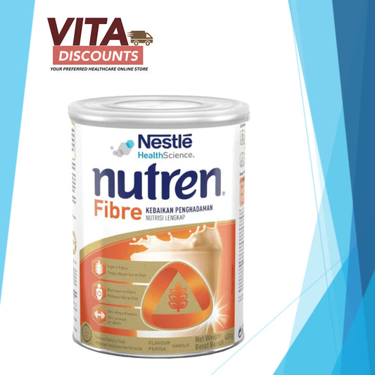 Nutren Fibre Complete Nutrition Vanilla Powder Small Tin (400g) [Exp 02/2027]