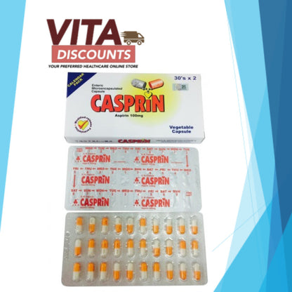 Casprin 100mg Caps (60's) [Exp 11/2027]