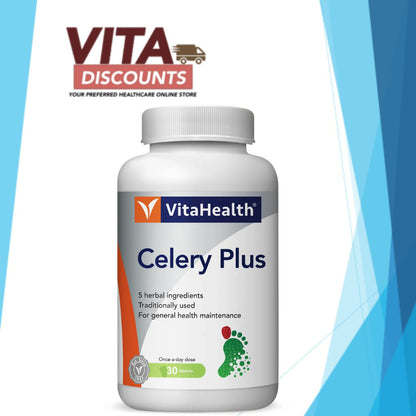 Vitahealth Celery Plus Tabs Small Bottle (30's) [Exp07/2027]