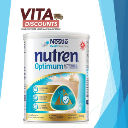 Nutren Optimum Complete Nutrition Vanilla Type Powder (400g/800g) [Exp 11/2027]