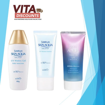 Sunplay Skin Aqua Uv - Watery Gel/Watery Essence/Tone Up Essence/Uv Brightening mg Daily Sunscreen (50g/80g)