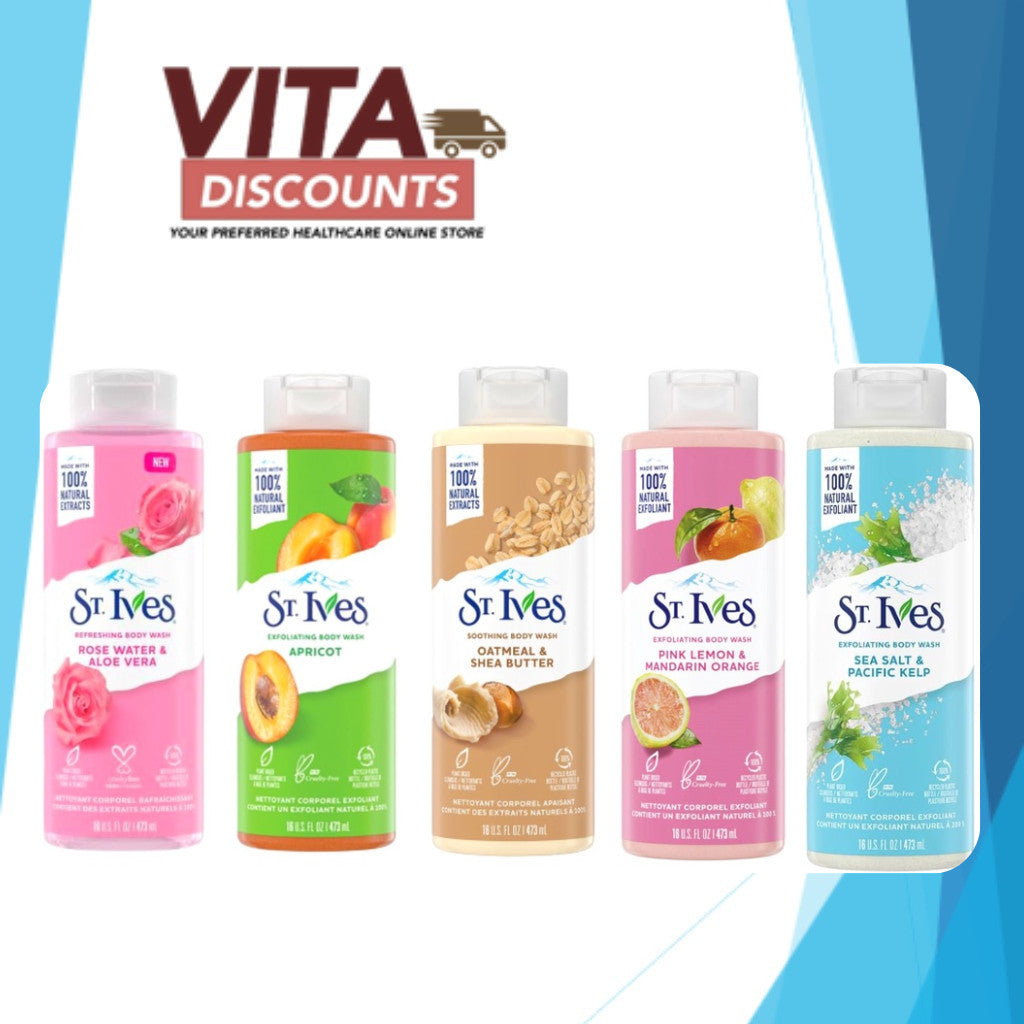 St Ives Body Wash (450ml/473ml) [Exp 01/2028]