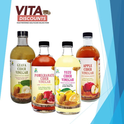 Surya Cider Vinegar With Natural Honey - Apple/Pomegranate/Guava/Yuzu (450ml)