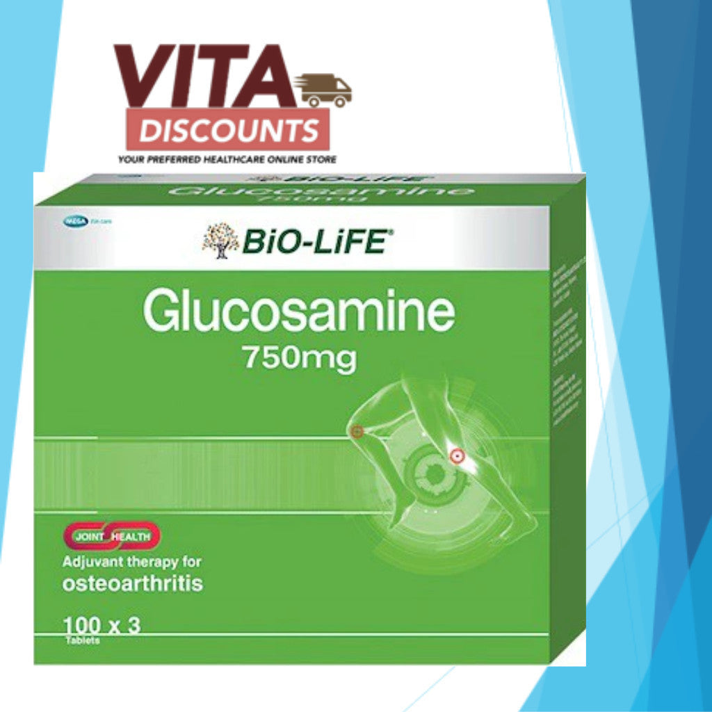 Bio-Life Glucosamine 750mg Tabs (100's x 3 Pack) [Exp 01/2028]