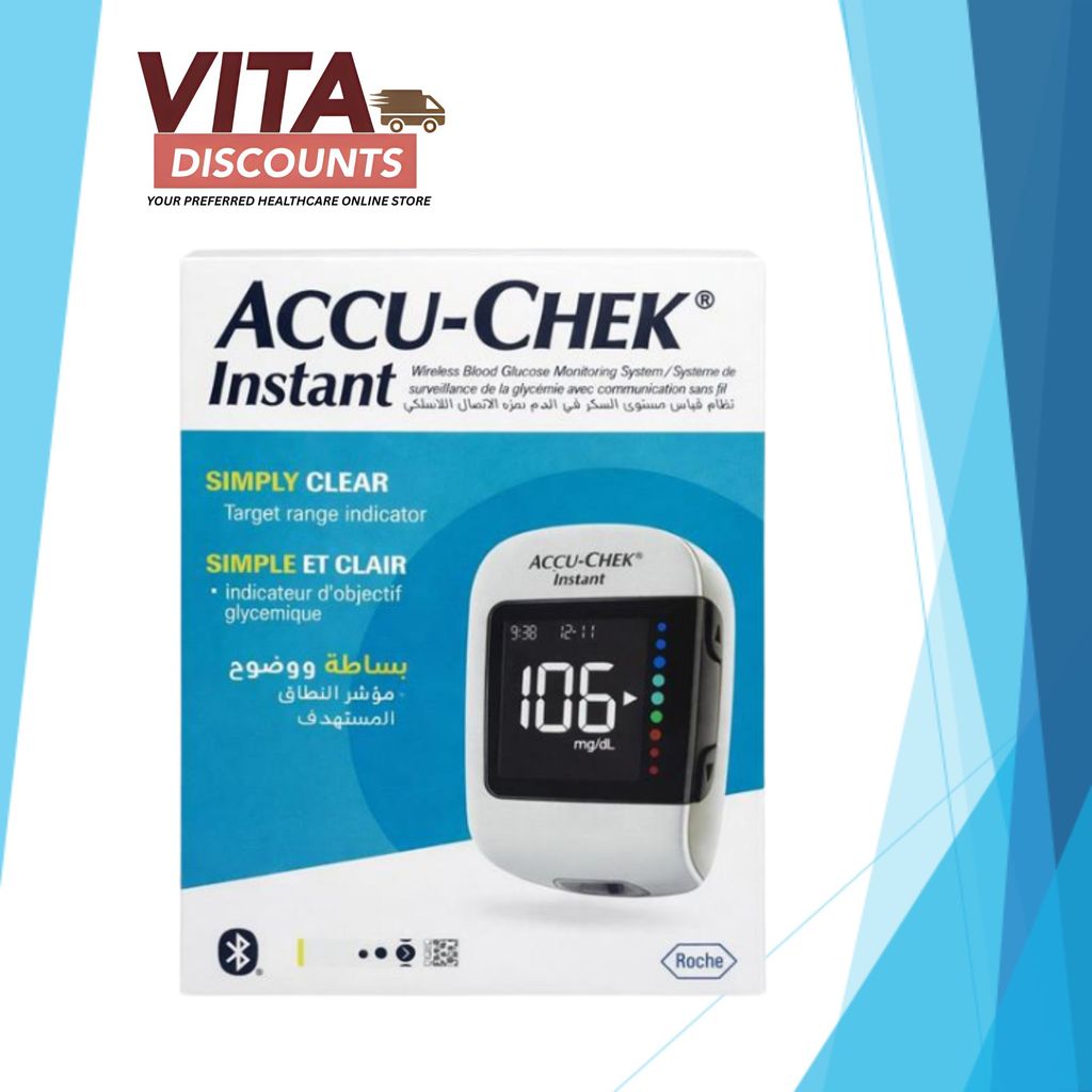 Accu-Chek Instant Regular Blood Glucose Meter And Lancing Device No Test Strips Included