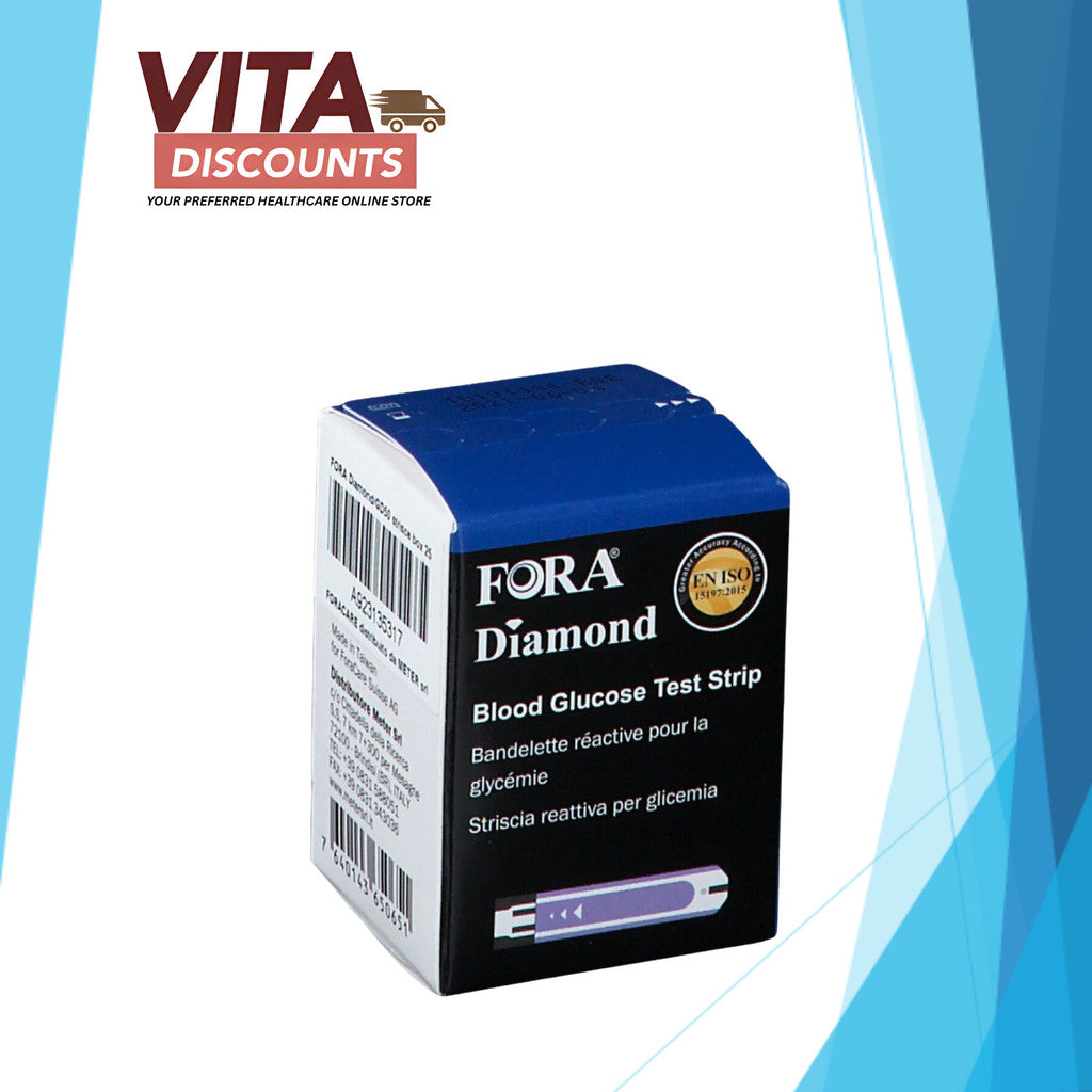 Fora Diamond Blood Glucose Test Strips (25's)