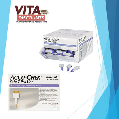 Accu-Chek Safe-T-Pro Plus/Uno Lancing Device (200's) [Exp 02/2027]