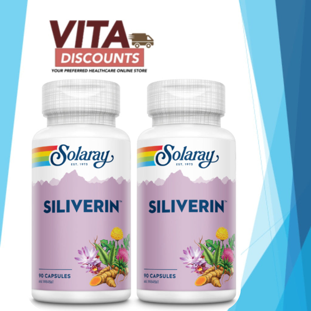 Solaray Siliverin Caps (90's x 2 Pack) [Exp 09/2027]