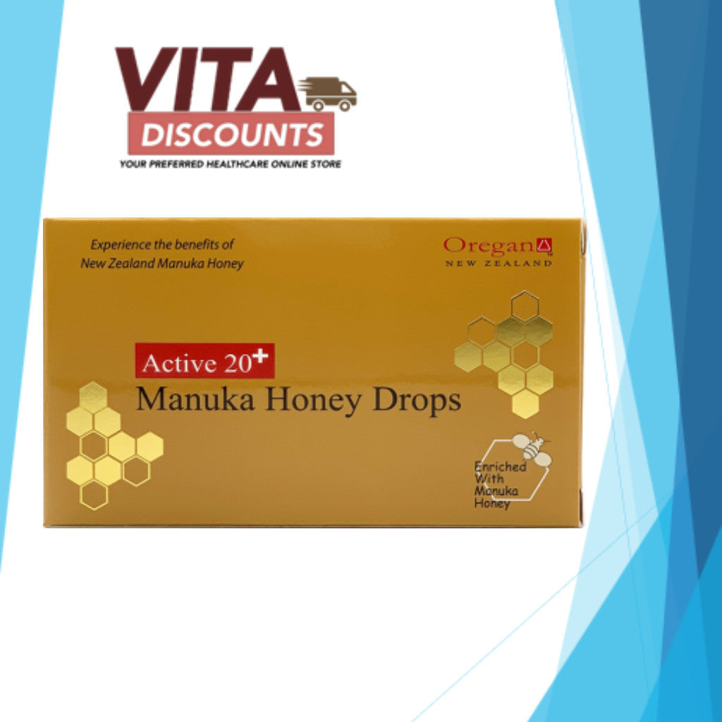 Oregan Manuka Honey Drops Active 20+ (12's) [Exp 02/2028]