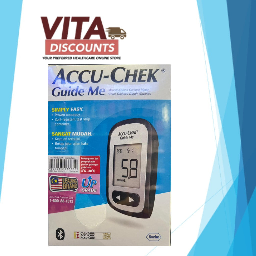 Accu-Chek Guide Me Wireless Blood Glucose Meter No Test Strips Included