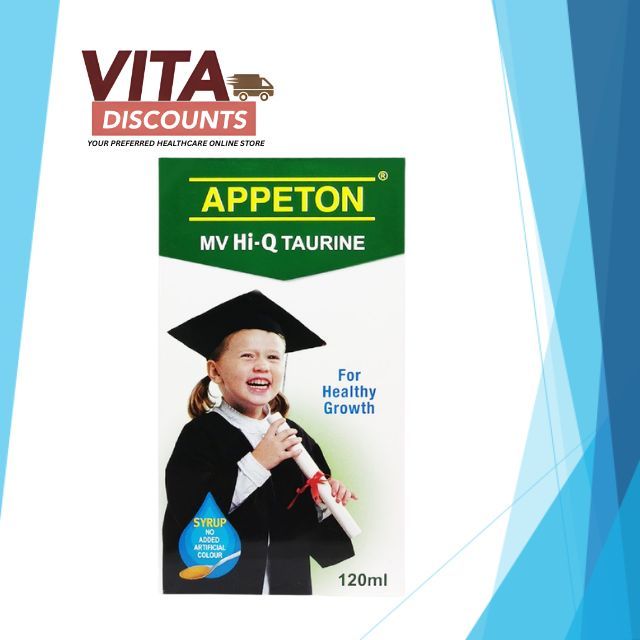 [BOTOL BESAR 120ML] APPETON MV HI-Q TAURINE SYRUP 120ML