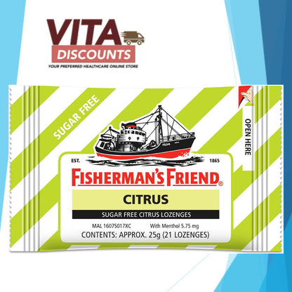 Fisherman's Friend Lozenges - Regular/Sugar Free Ranges (25g) [Exp 06/2028]
