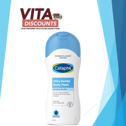 Cetaphil Ultra Gentle Body Wash (500ml) [Exp 09/2027]