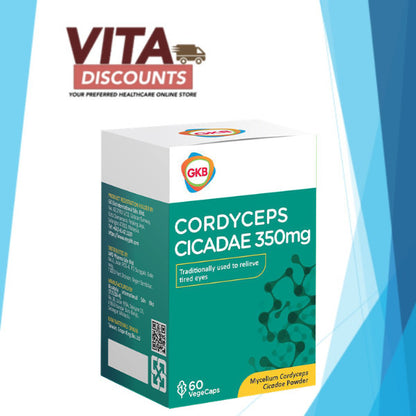 Gkb Cordyceps Cicadae 350mg Vcaps (60's) [Exp 03/2027]  [Extra 2 Gift]