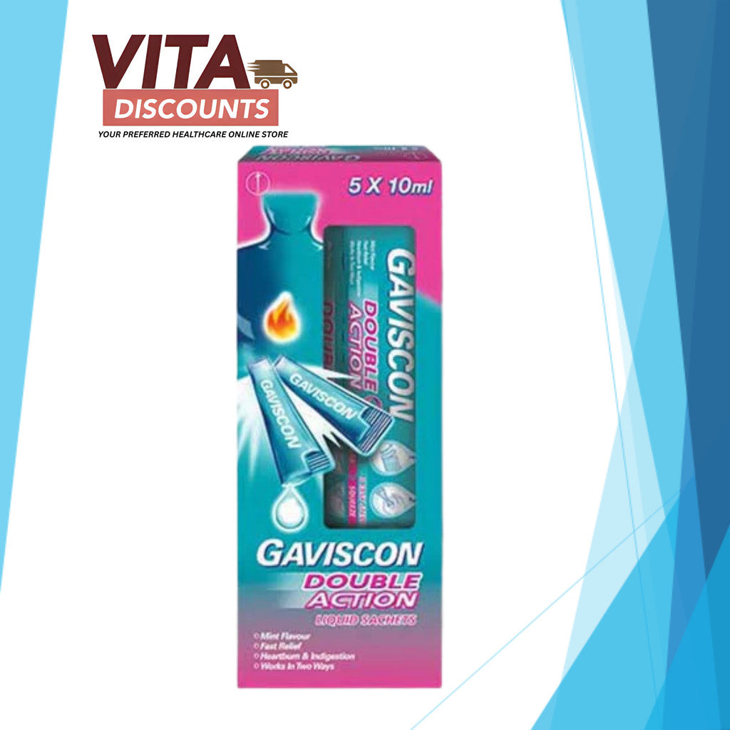 Gaviscon Double Action Liquid Sachet (10ml x 5's) [Exp 02/2027]