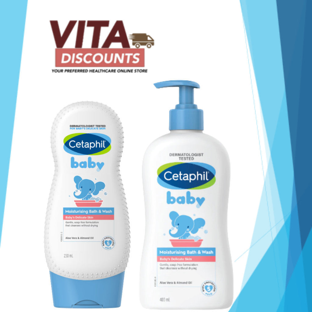 Cetaphil Baby Moisturising Bath & Wash (230ml/400ml) [Exp 10/2027]