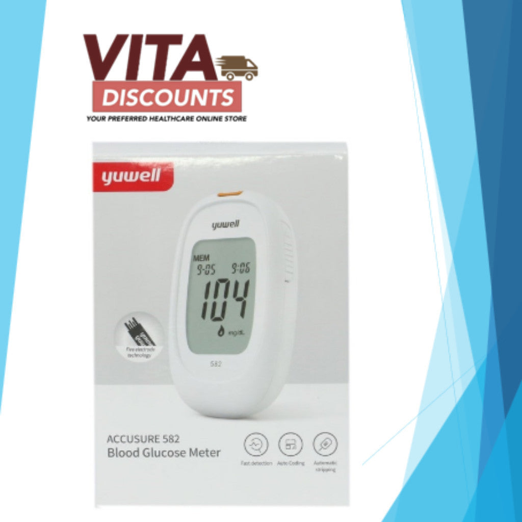 Yuwell Blood Glucose Meter Accusure 582 With Lanceting Device No Test Strips Included