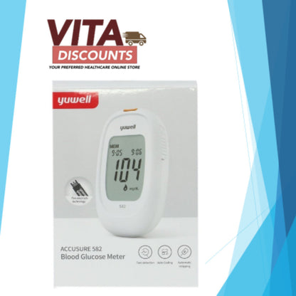 Yuwell Blood Glucose Meter Accusure 582 With Lanceting Device No Test Strips Included