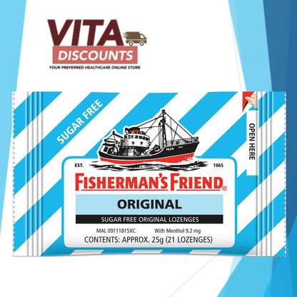 Fisherman's Friend Lozenges - Regular/Sugar Free Ranges (25g) [Exp 06/2028]