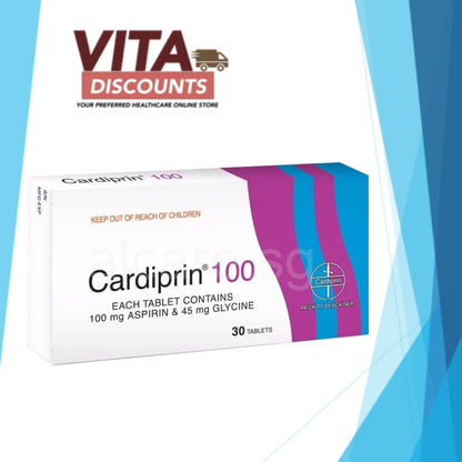 Cardiprin 100 100/45mg Tabs (30's/90's) [Exp 02/2027]
