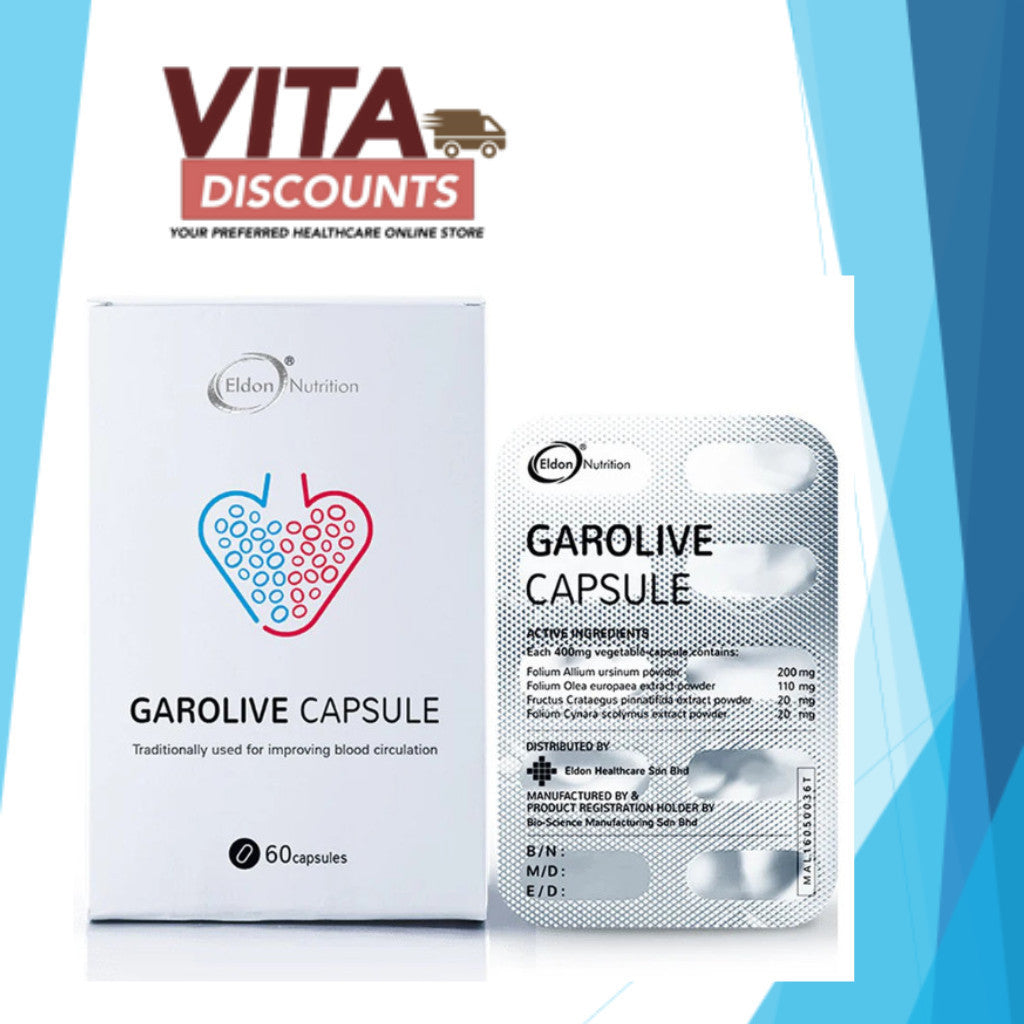 Eldon Nutrition Garolive Caps (60's) [Exp 10/2026]  [Extra 2 Gift]
