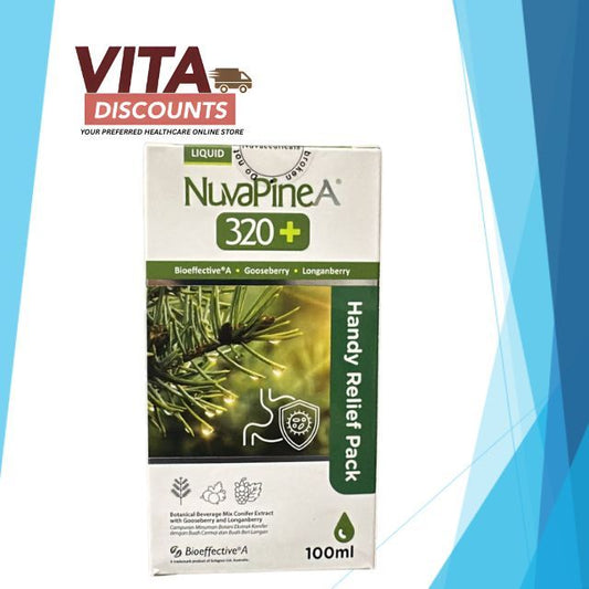 [BOTOL KECIL 100ML] NUVAPINE A 320+ BOTANICAL BEVERAGE MIX CONIFER EXTRACT SYRUP 100ML EXP11/2027