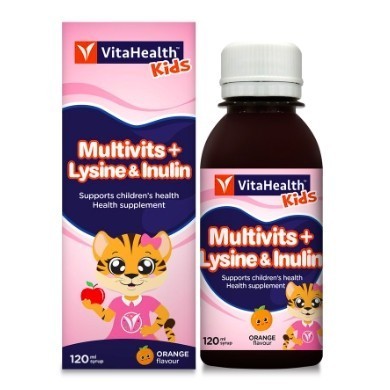 Vitahealth Kids Multivitamin + Lysine & Inulin Syrup (120ml) [Exp 07/2027]