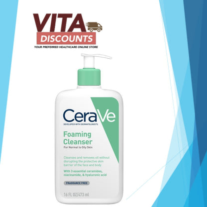 Cerave Foaming Cleanser (236ml/473ml) [Exp 09/2028]