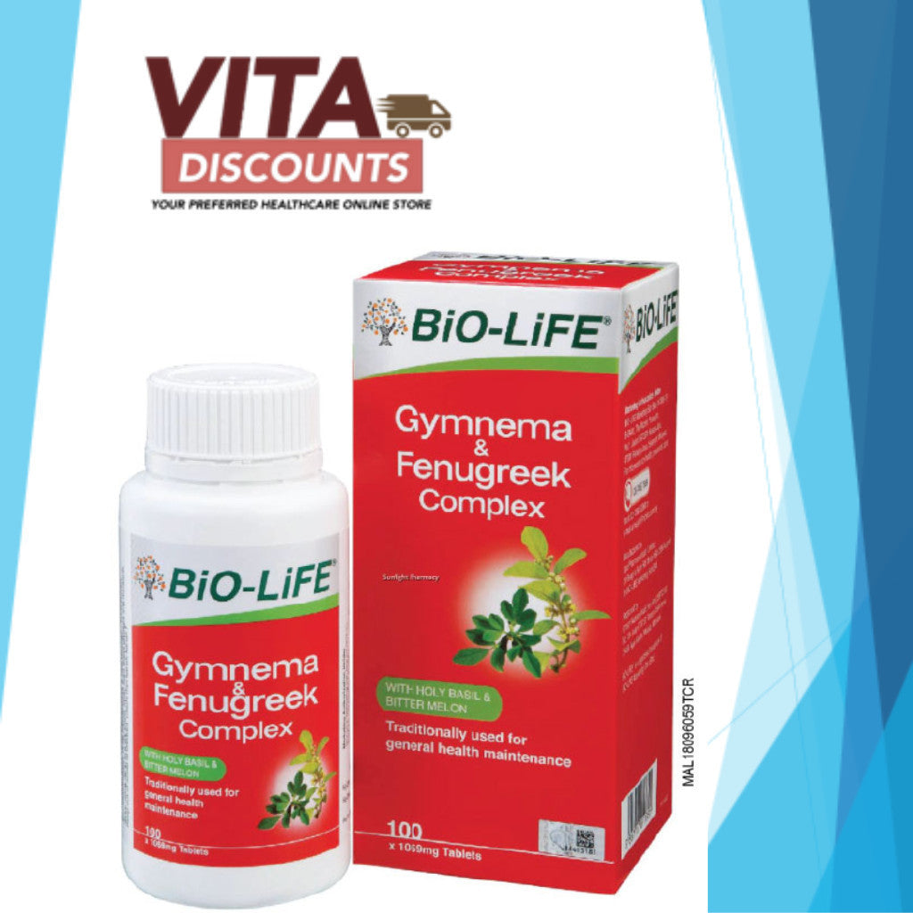 Bio-Life Gymnema & Fenugreek Complex Tabs (100's) [Exp 10/2026]