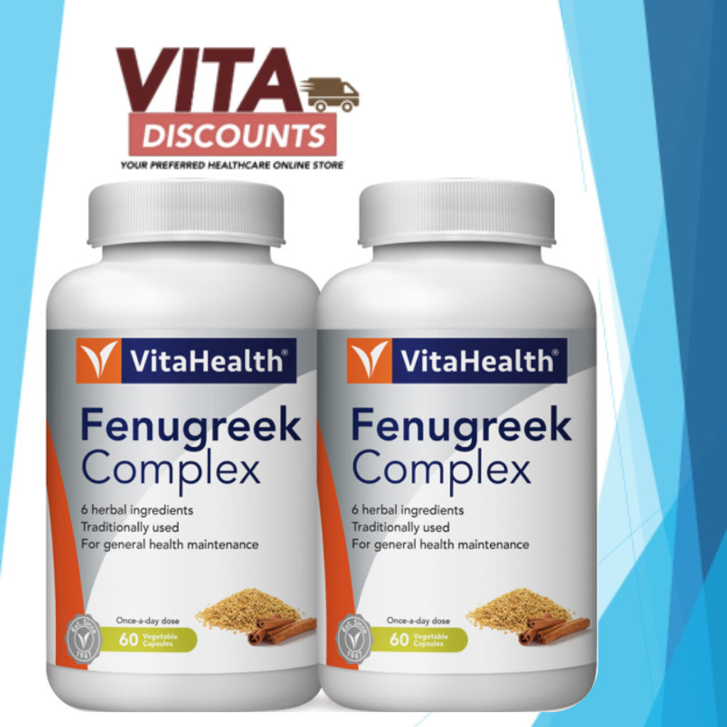 Vitahealth Fenugreek Complex Vcaps (60's x 2 Pack) [Exp 06/2027]