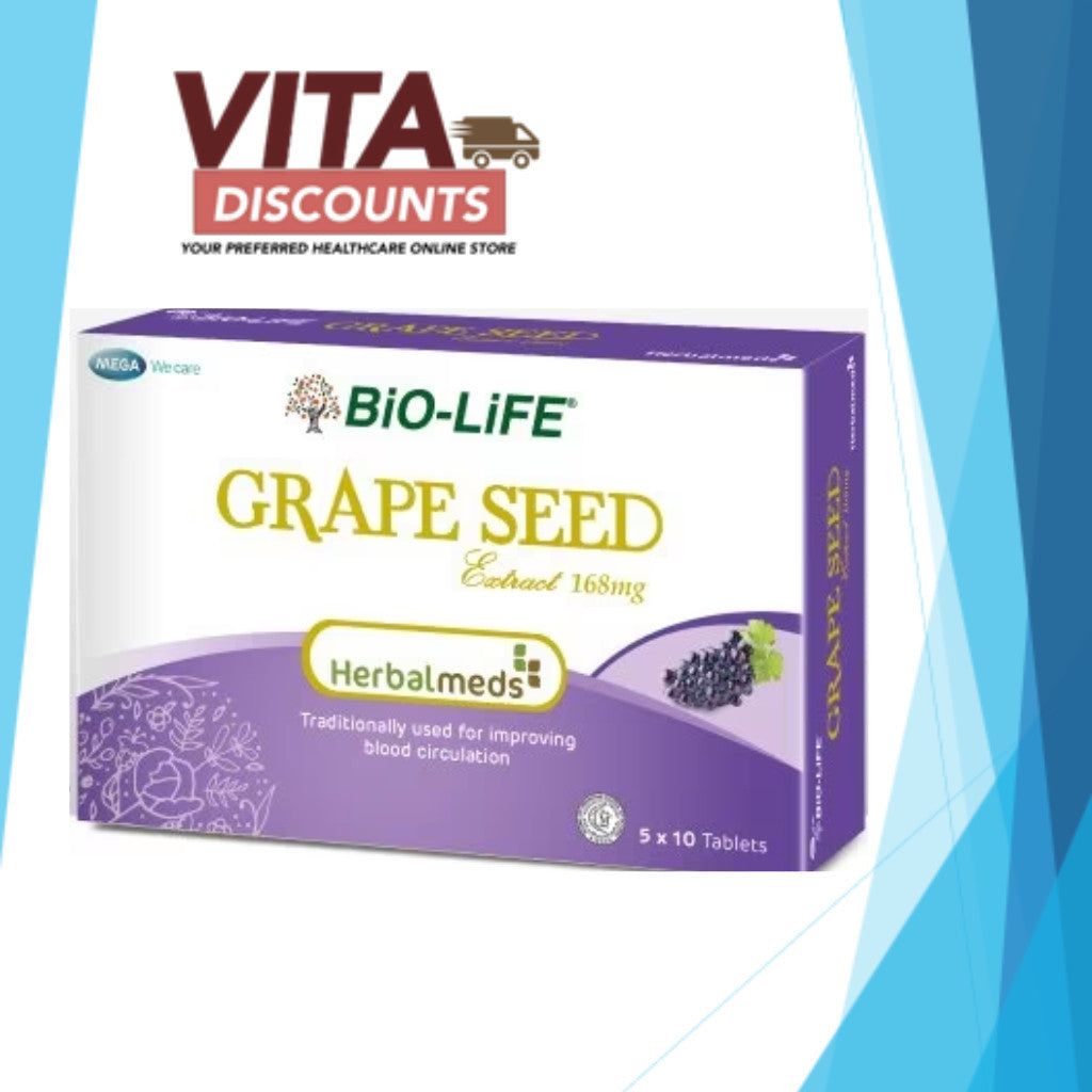 Bio-Life Grape Seed Extract 168mg Tabs Big Pack (50's) [Exp 10/2026]