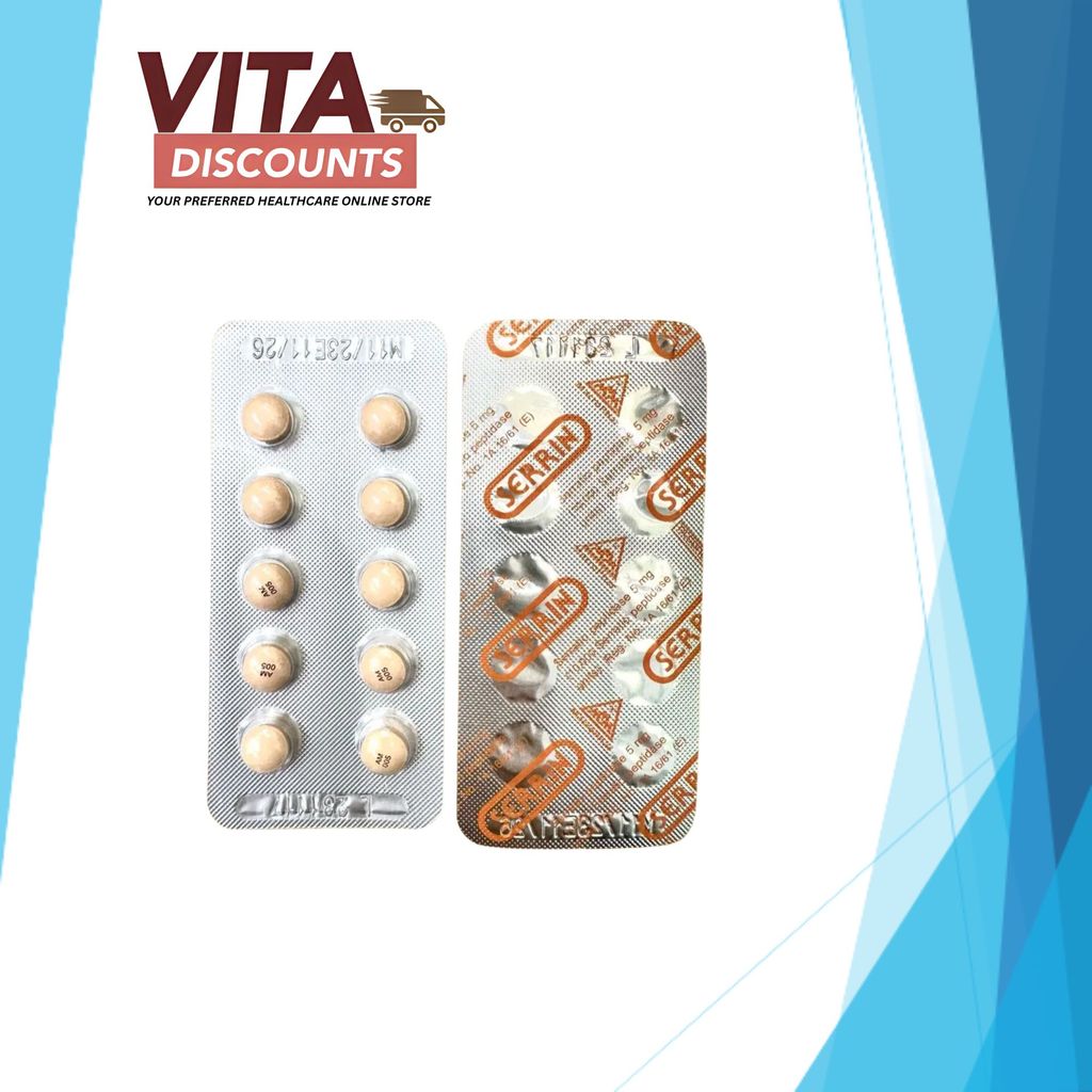 Serrin 5mg Tabs One Strip (10's) [Exp 06/2028]