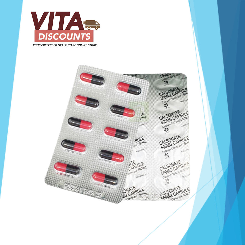 Calsonate 500mg Caps One Strip (10's) [Exp 11/2028]