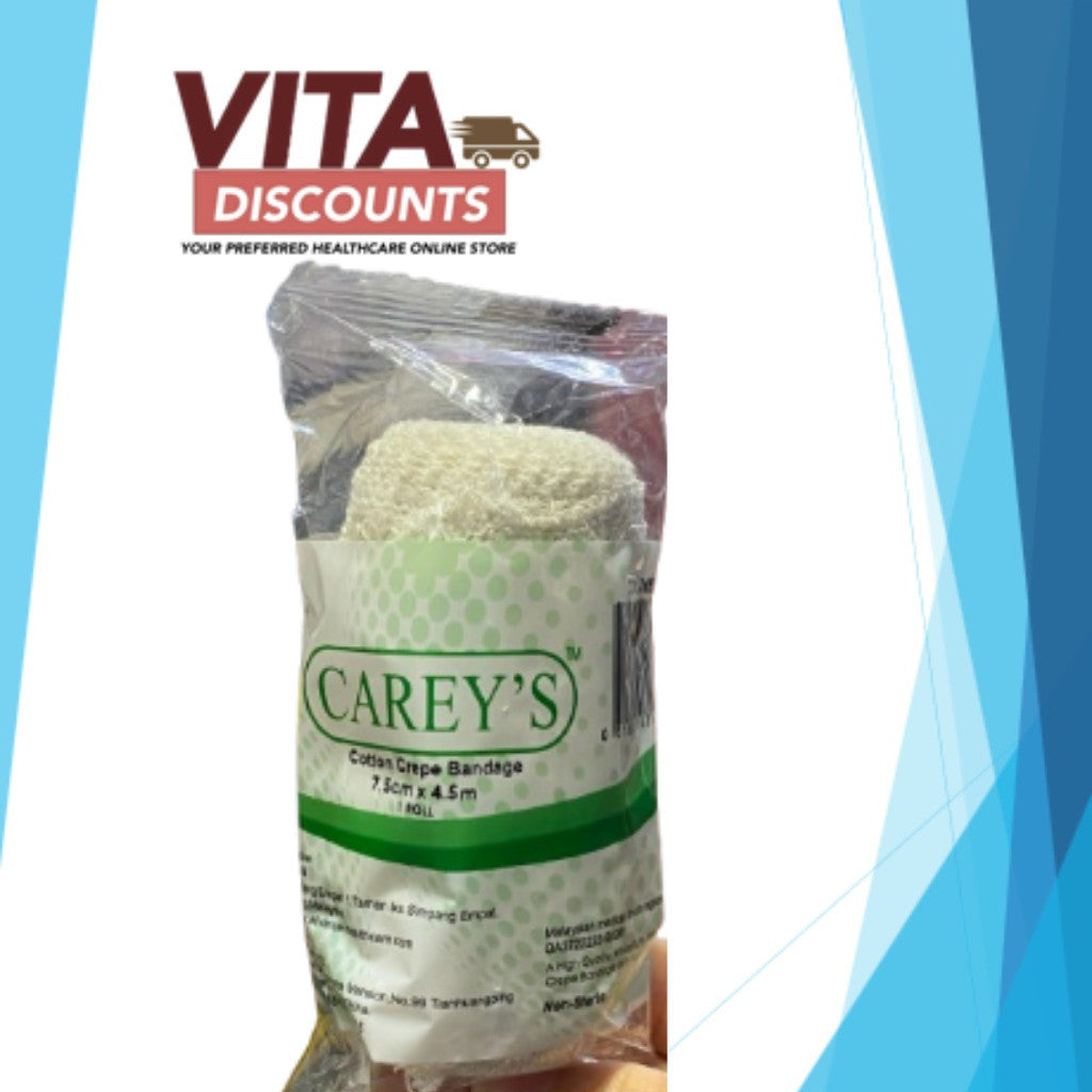 Carey's Elastic Crepe Bandage (5cm/7.5cm/10cm x 450cm) [Exp 06/2029]