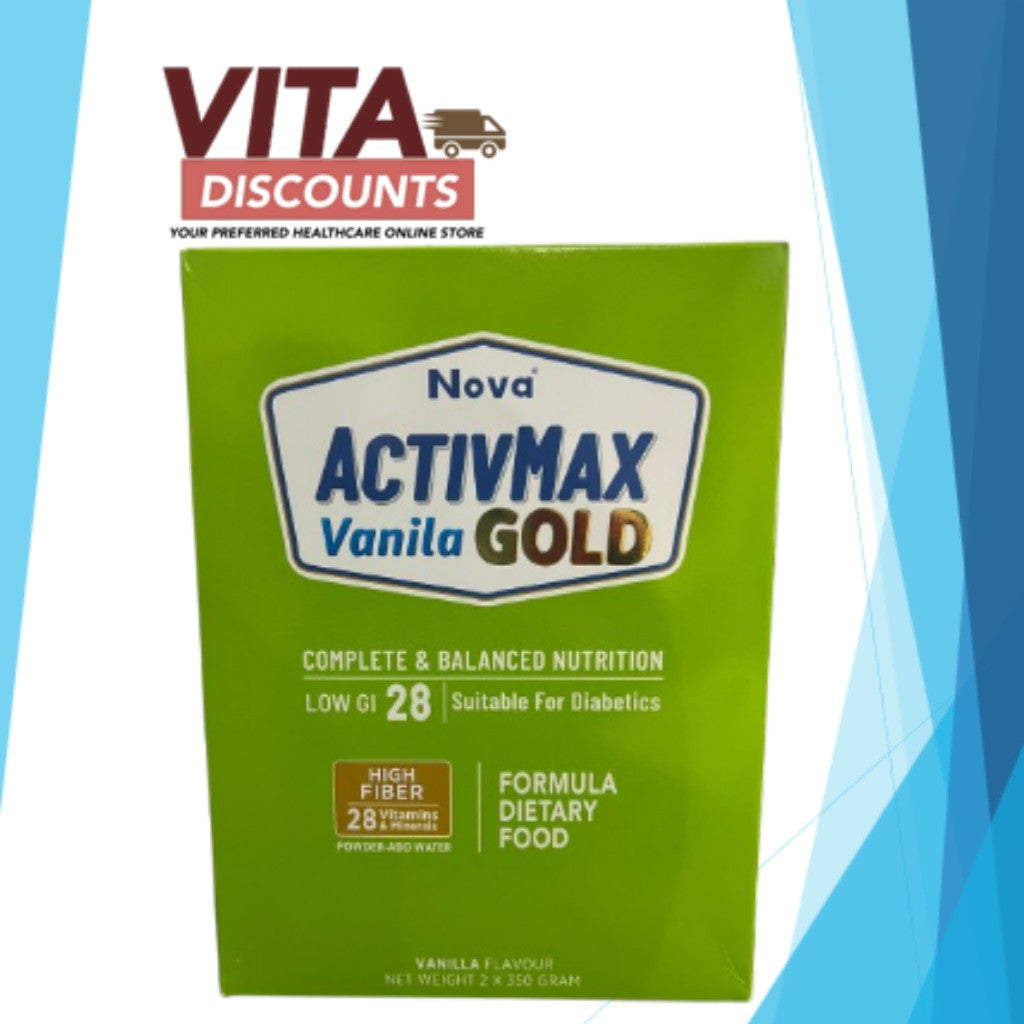 Nova Activmax Gold Powder Vanilla (350g) Pack-Of-2 [Exp 08/2027]  [Extra 1 Gift]