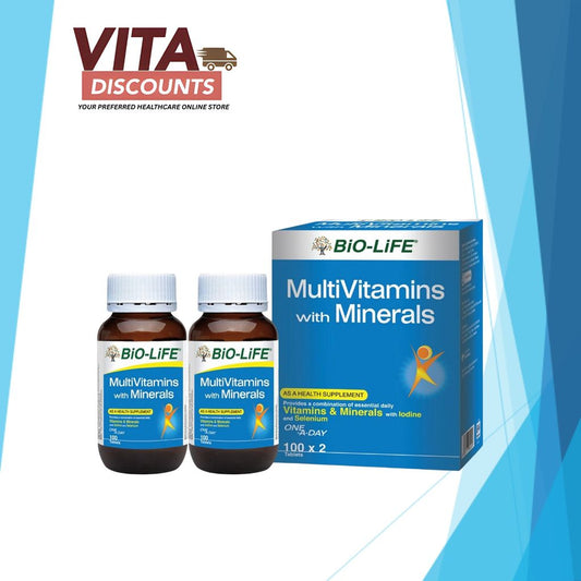 Bio-Life Multivitamins With Minerals Tabs (100's x 2 Pack) [Exp 01/2027]