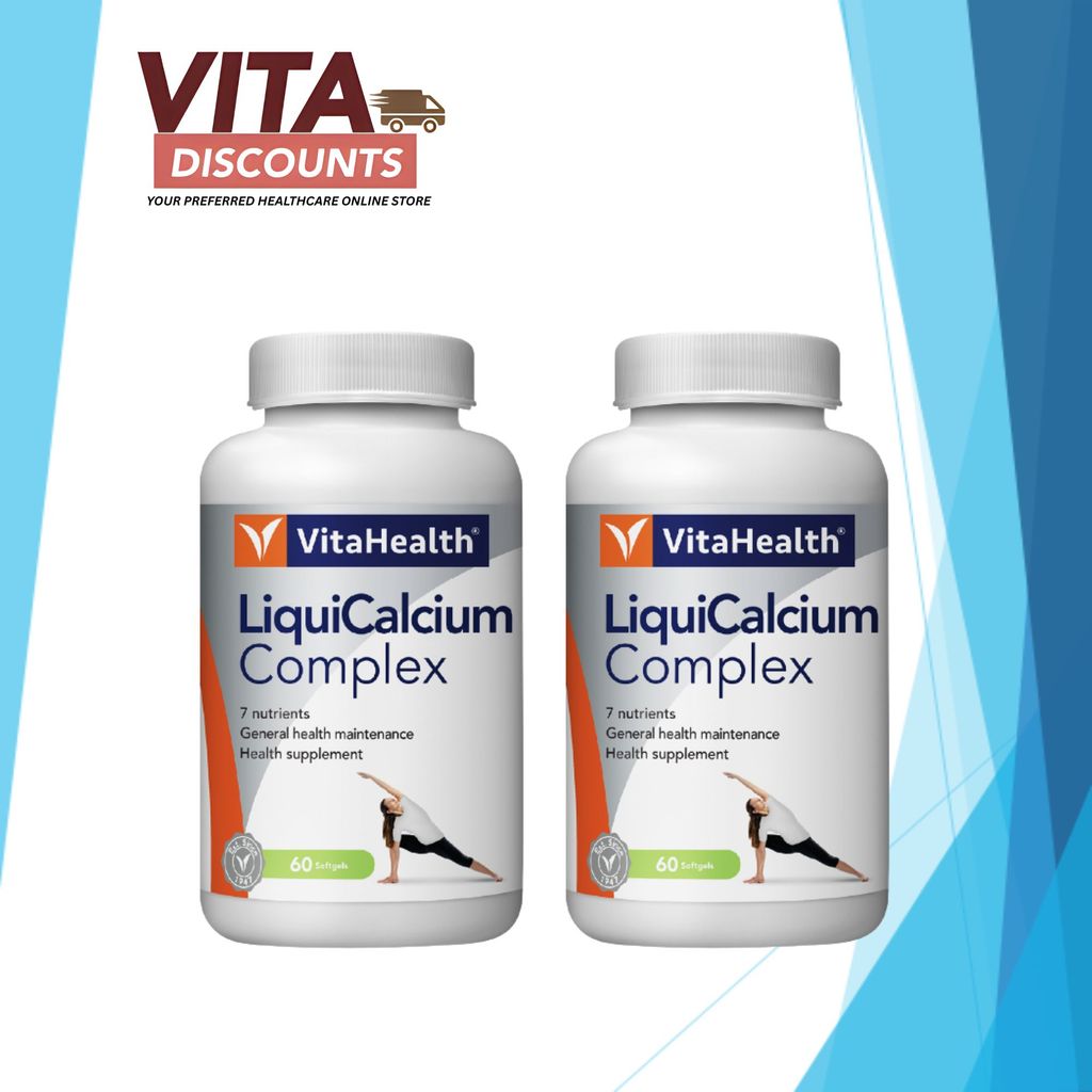 Vitahealth Liquicalcium/Lical Complex Sgels (60's x 2 Pack) [Exp 12/2026]