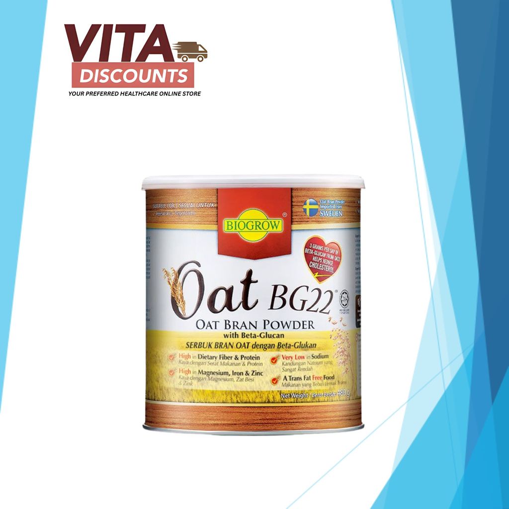 Biogrow Oat Bg22 Powder (480g) [Exp 01/2028]