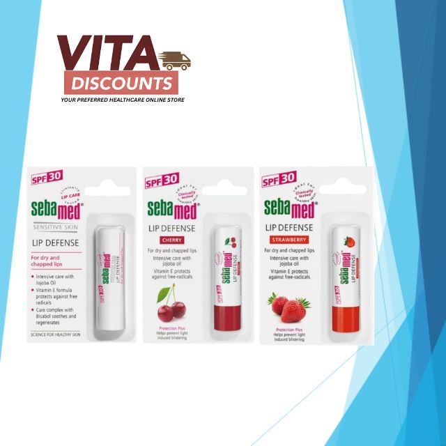 Sebamed Lip Defense - Original/Cherry/Strawberry (4.8g) [Exp 08/2027]