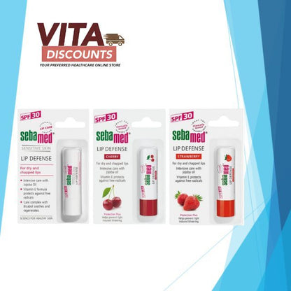 Sebamed Lip Defense - Original/Cherry/Strawberry (4.8g) [Exp 08/2027]