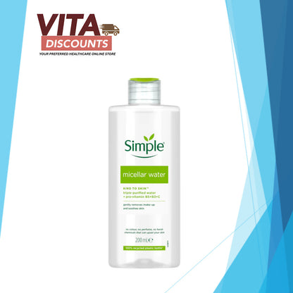 Simple Micellar Cleansing Water Kind To Skin (200ml) [Exp 08/2027]