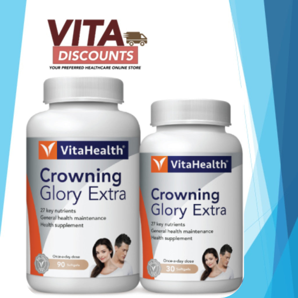 Vitahealth Crowning Glory Extra Caps (90 + 30's) [Exp 12/2027]