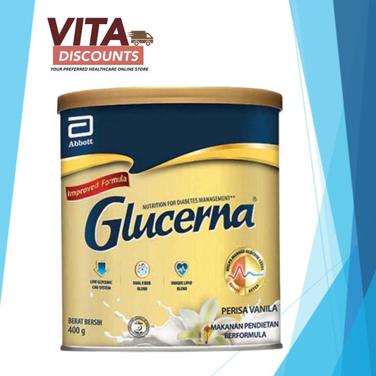 Glucerna Triple Care Powder Vanilla Small Tin (400g) [Exp 01/2028]