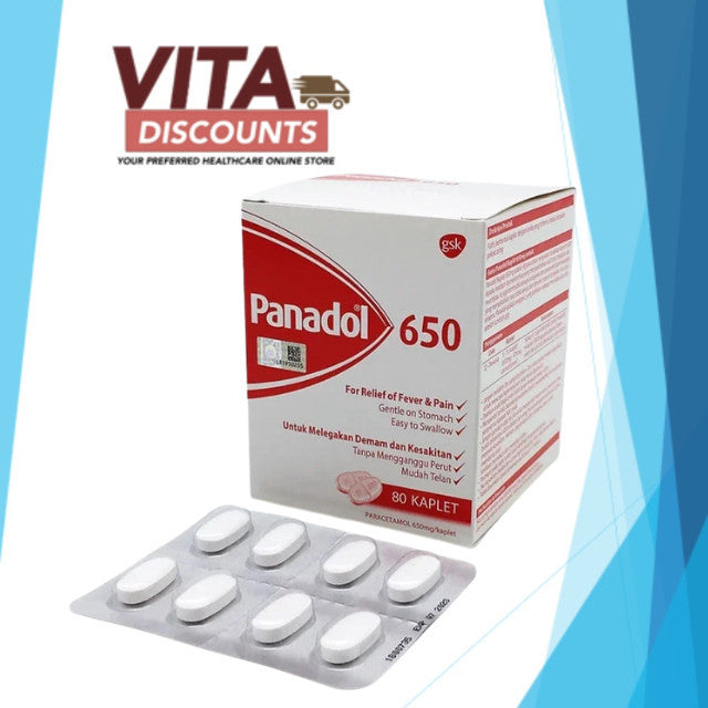 Panadol Regular 650mg Tabs One Strip (8's) [Exp 02/2029]