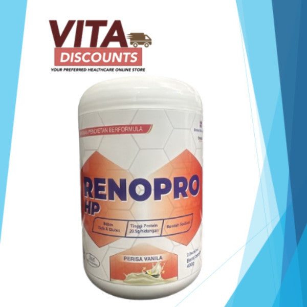 Criticare Reno-Pro Low/High Protein Powder Vanilla (400g)