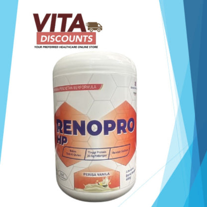Criticare Reno-Pro Low/High Protein Powder Vanilla (400g)