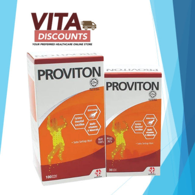 Proviton Caps Without Coq10 (30's/100's/100 + 30's) [Exp 07/2027]