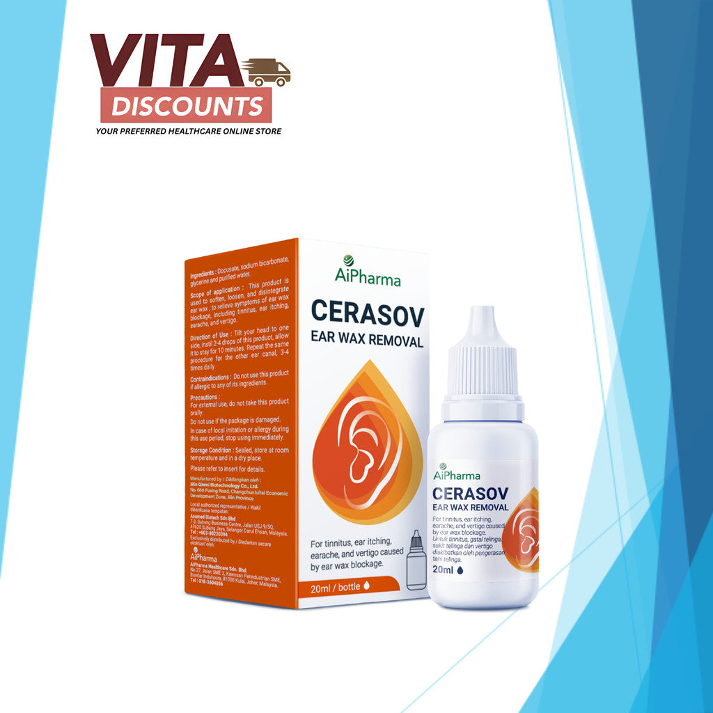 Aipharma Cerasov Ear Wax Removal (20ml) [Exp 11/2028]