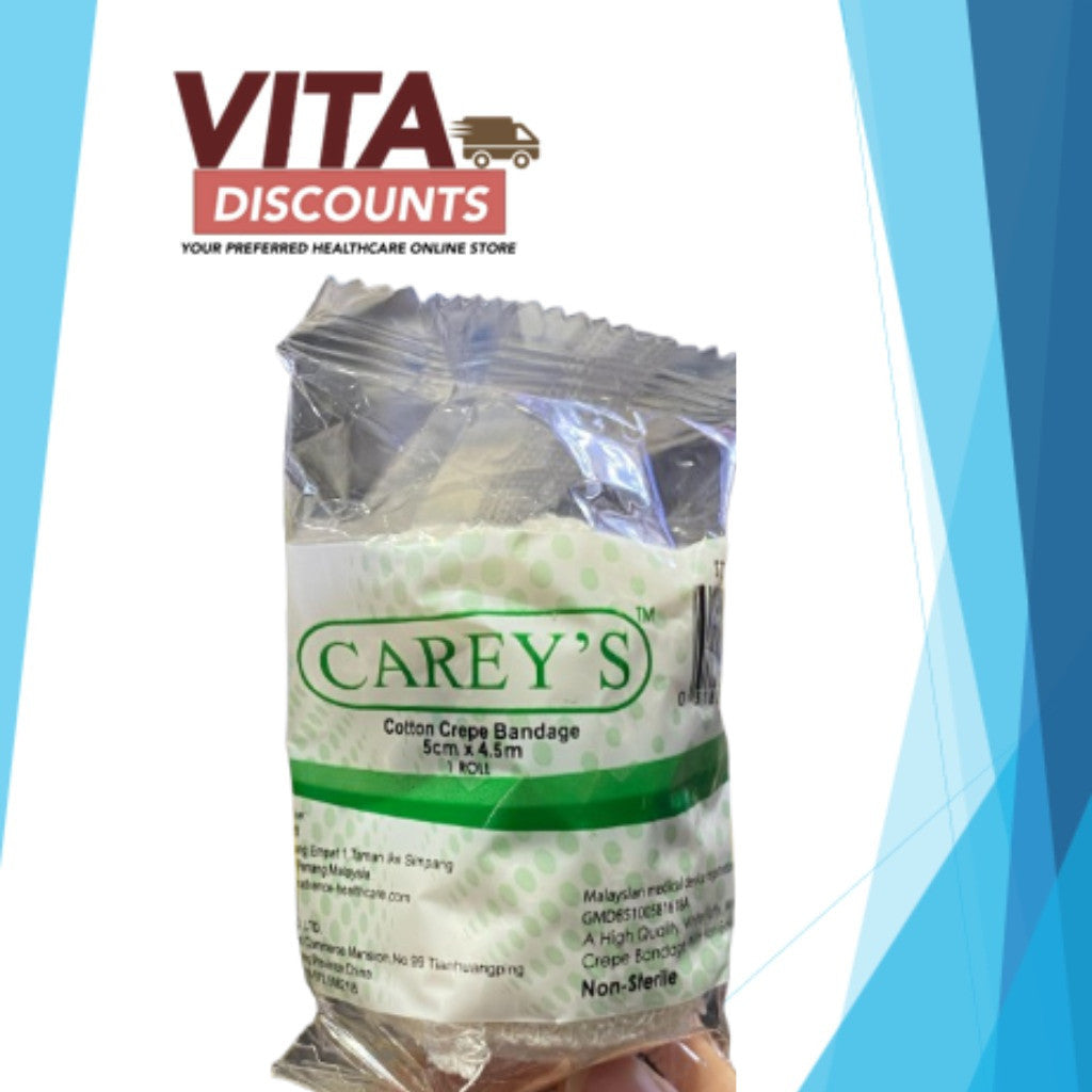 Carey's Elastic Crepe Bandage (5cm/7.5cm/10cm x 450cm) [Exp 06/2029]
